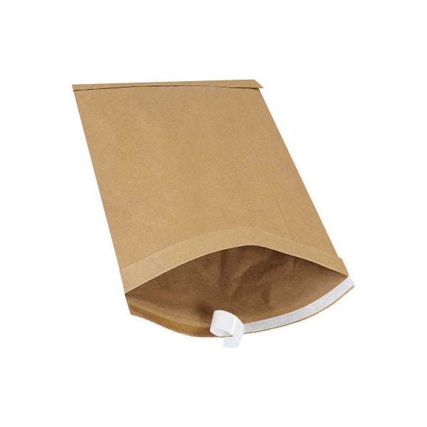 Box Packaging Self Seal Padded Mailers #5 10-1/2W x 16L Kraft 25/Pack B809SS25PK - main